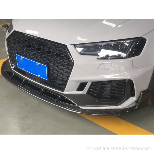 RS4 B9 Avant 2019 Dry Carbon Fiber Front Lip with Winglets